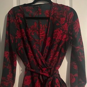 Red pattern Dress